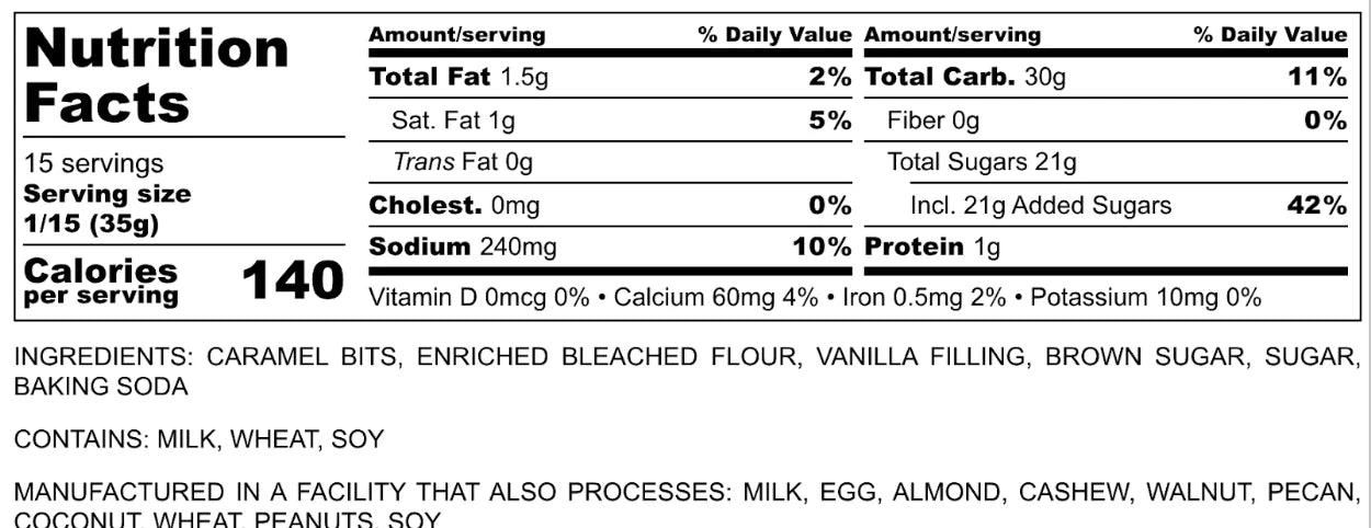 YM&S Caramel Cookie Mix