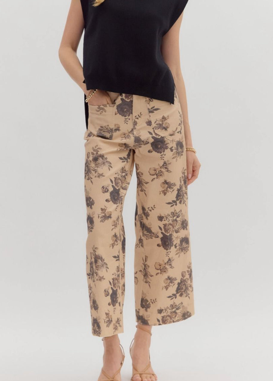 Midnight Bloom Sailor Pants