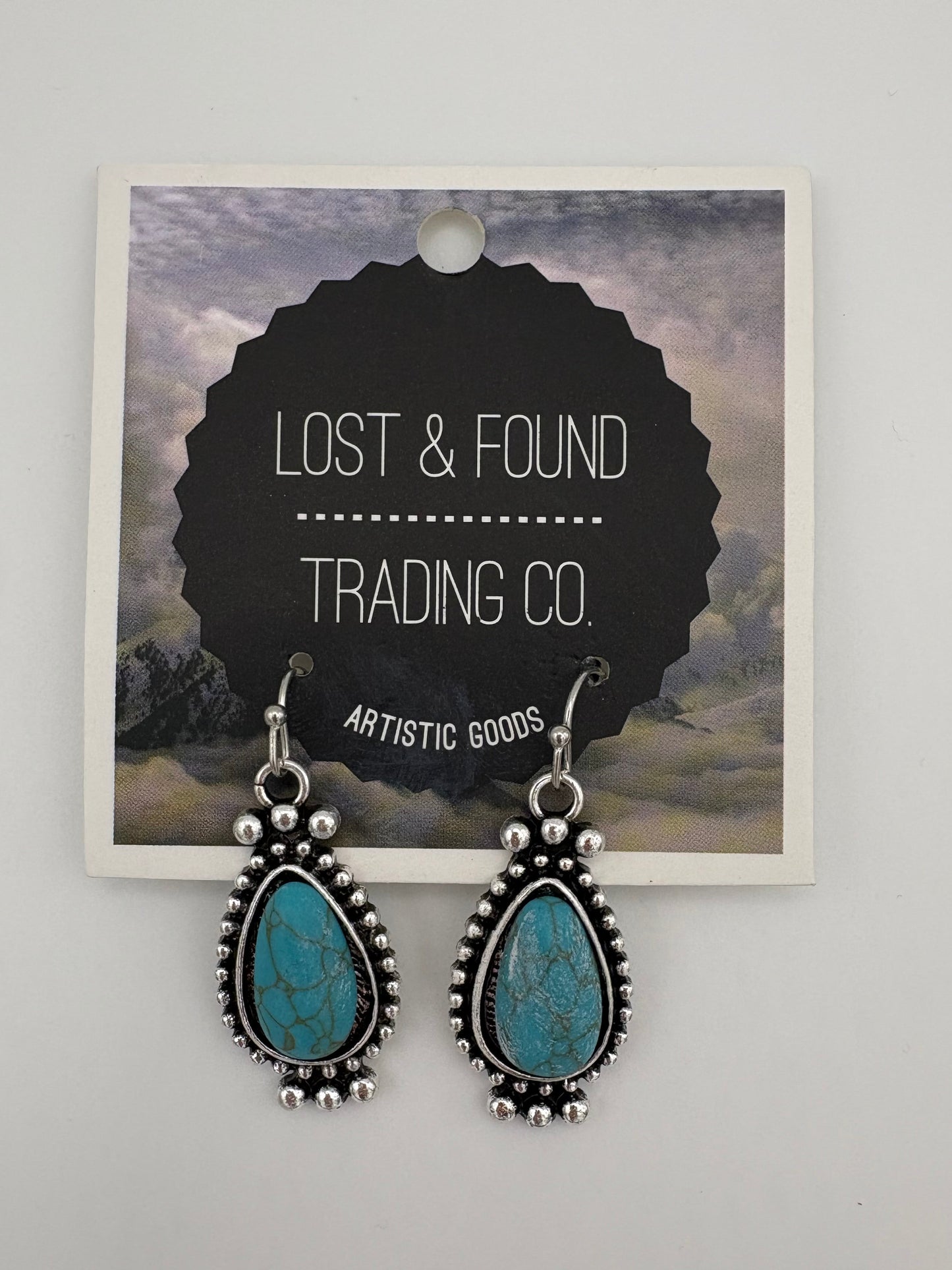 Turquoise Teardrop Earrings