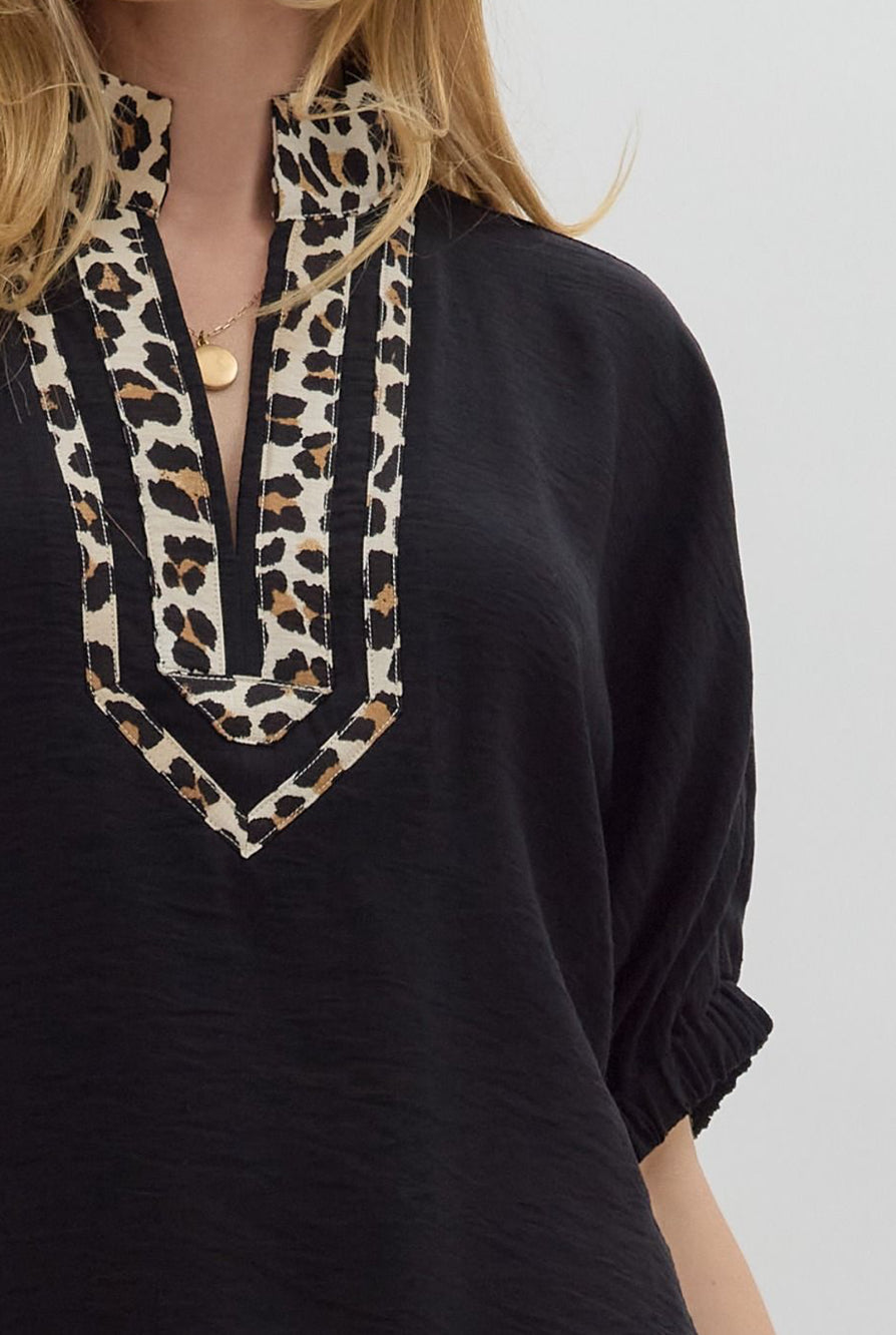 Bold Border Blouse