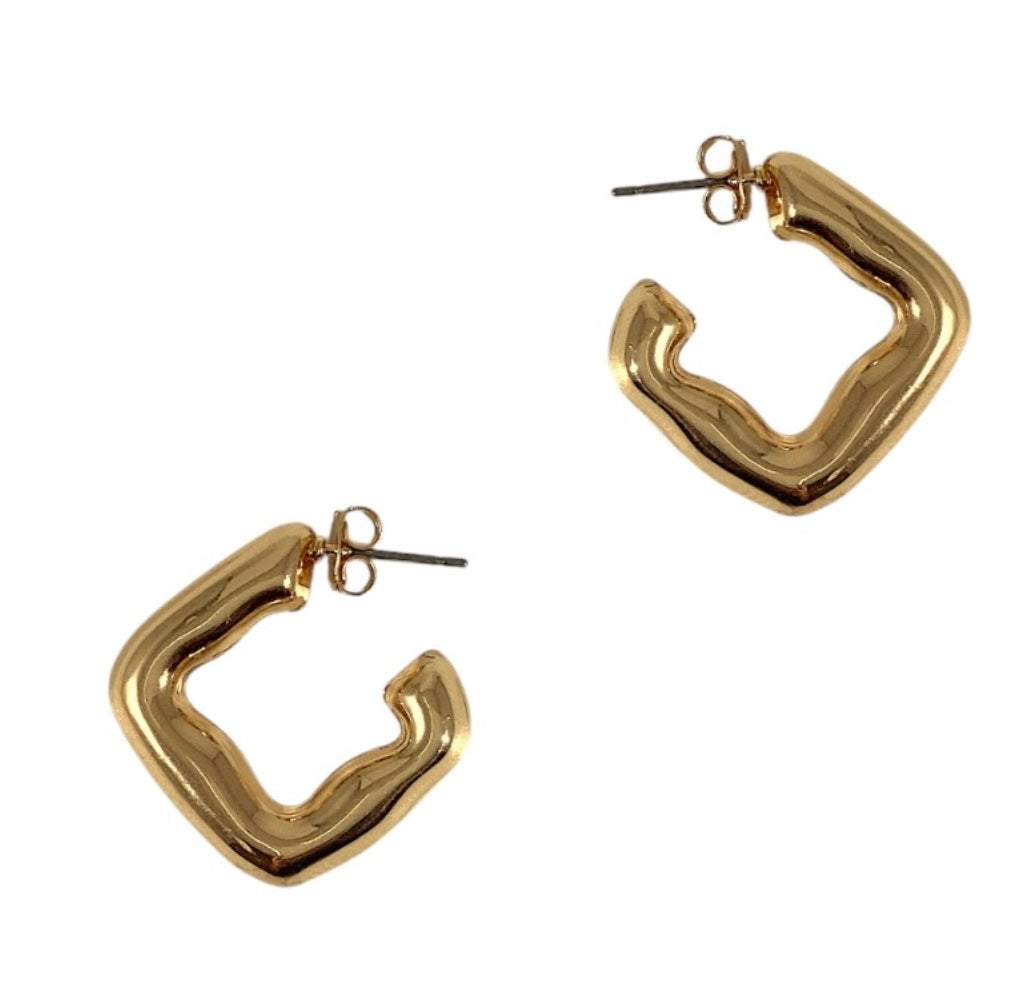 Sunset Square Hoop Earrings