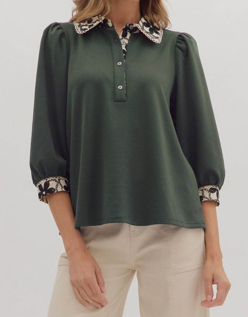 Evergreen Blossom Top