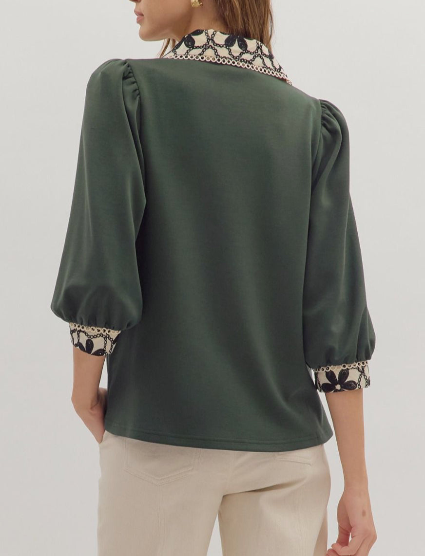 Evergreen Blossom Top