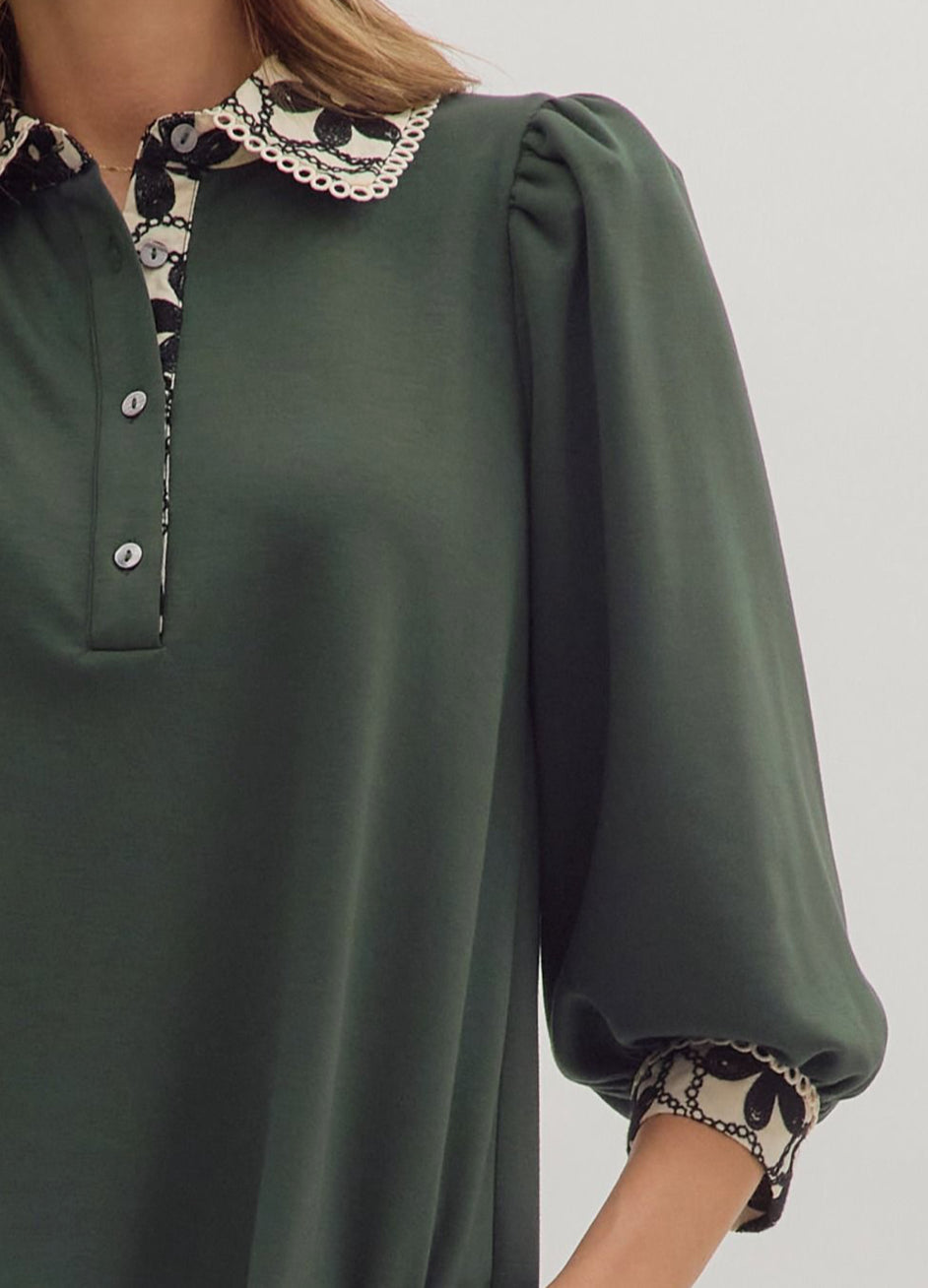 Evergreen Blossom Top