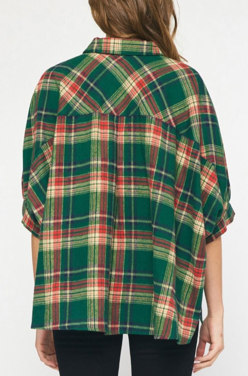 Woodsfield Plaid Button-Up