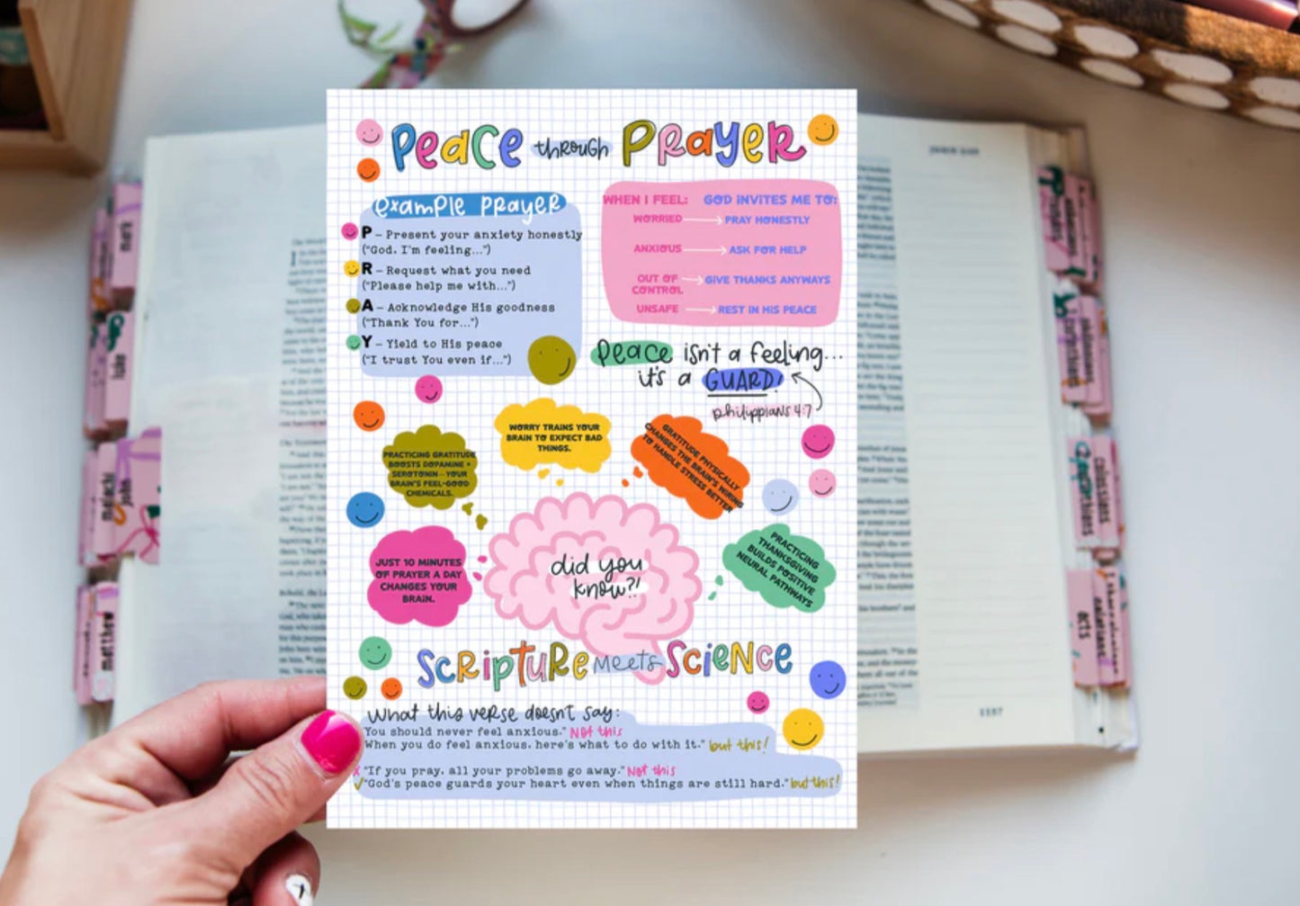 Peace Through Prayer Tip-in Sheet