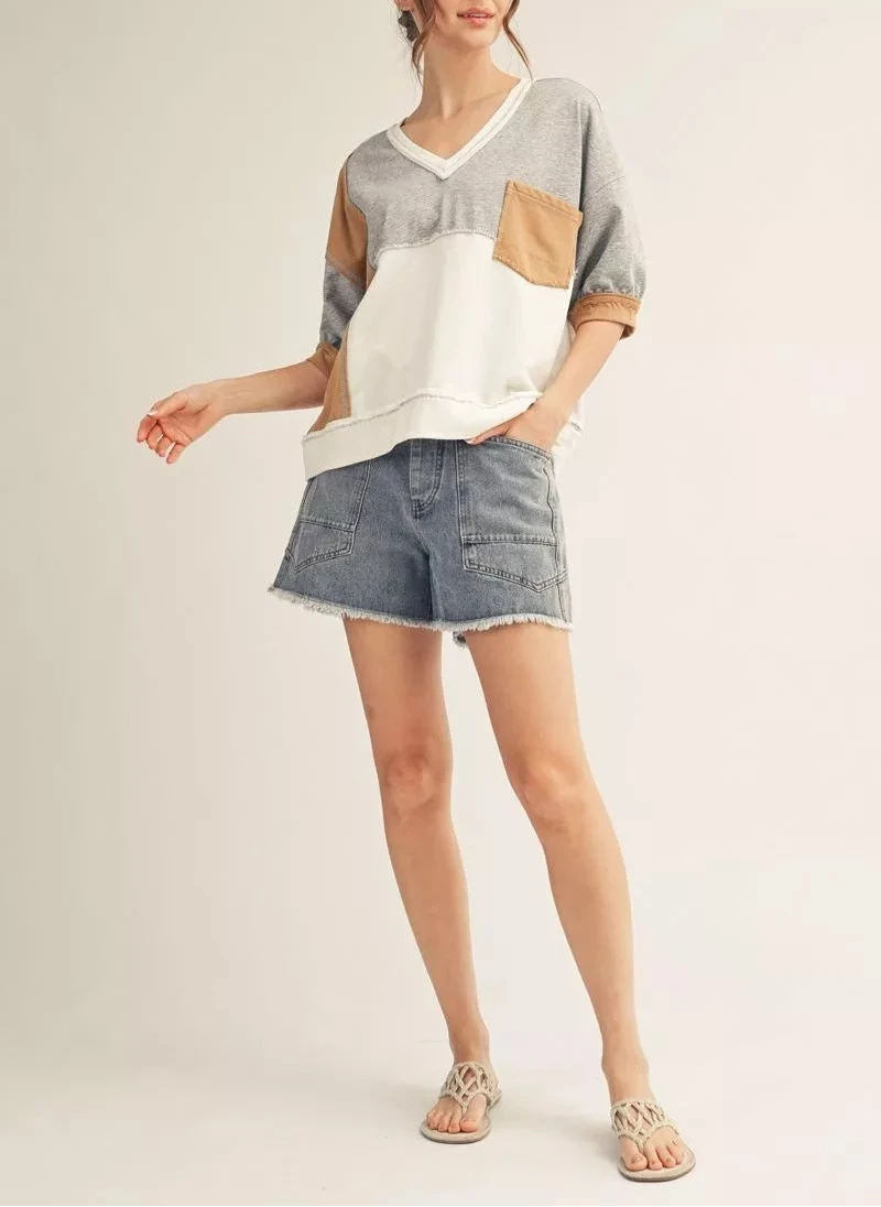 Remi Mixed Media Top