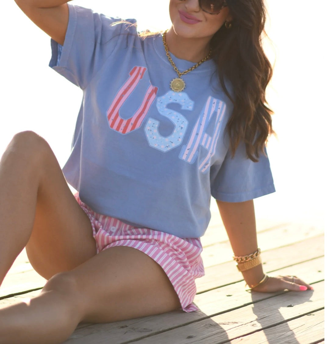 Vintage Varsity USA Tee