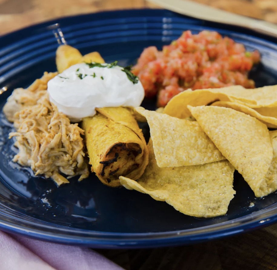 Crockstar Crisp Chicken Taquitos
