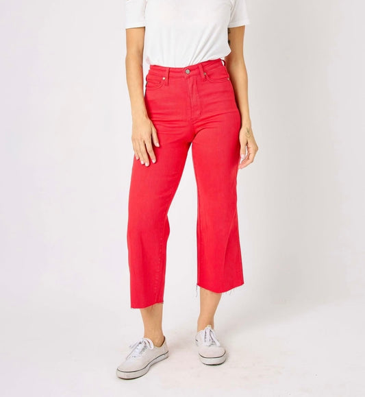 Raw Edge Red Judy Blue Jeans