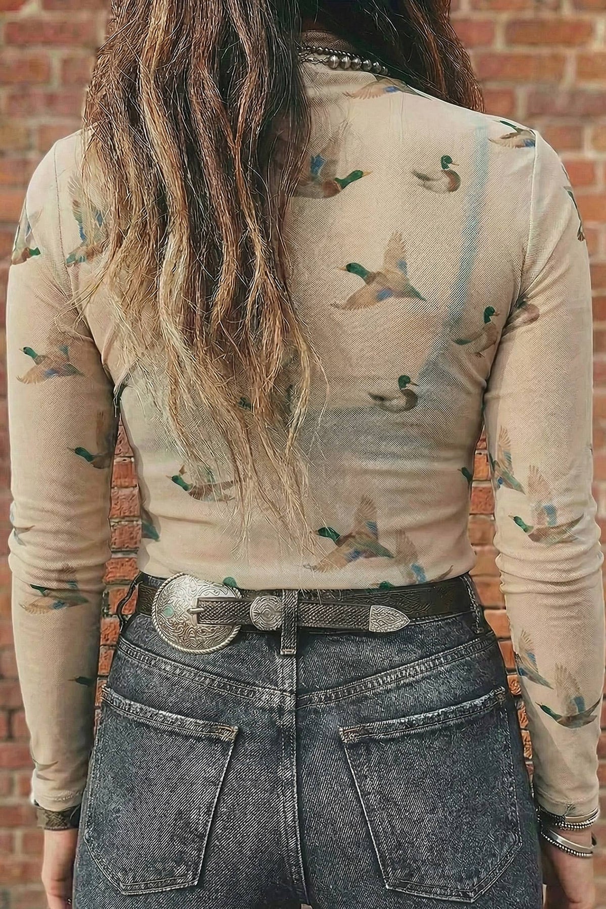 Mallard Moments Mesh Top