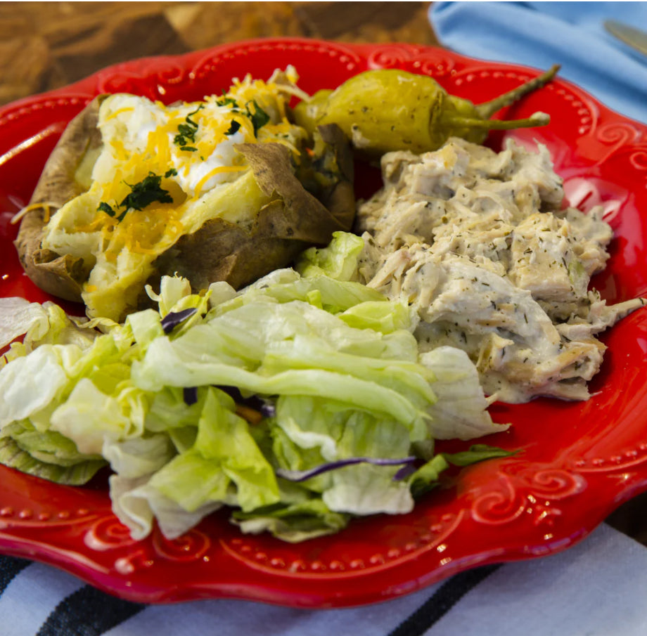 Crockstar Creamy Pepperoncini Chicken