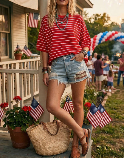 Freedom Stripe Top