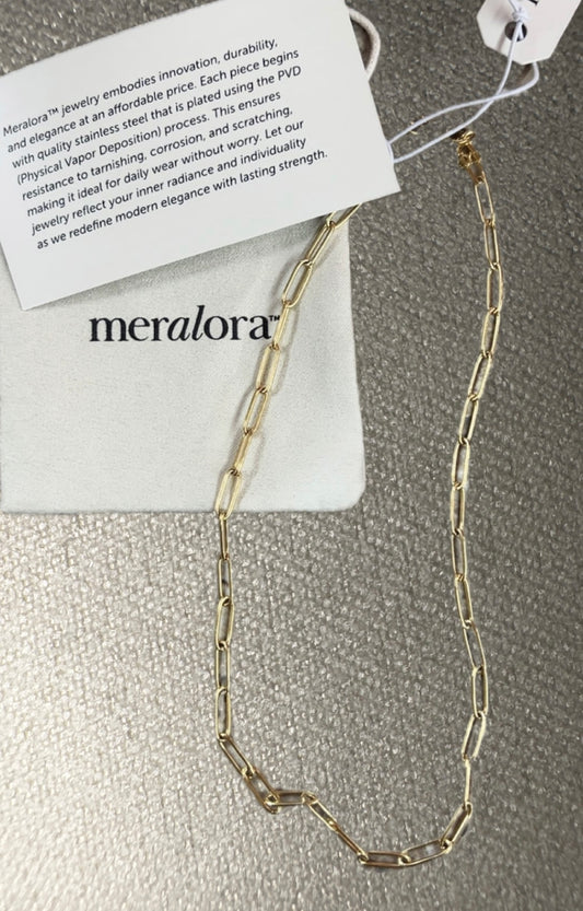 Piper Paperclip Meralora Necklace