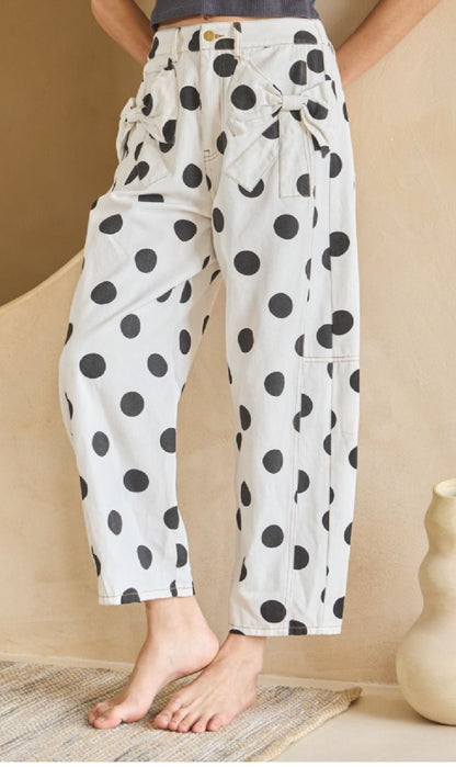 Bow Belle Barrel Pants