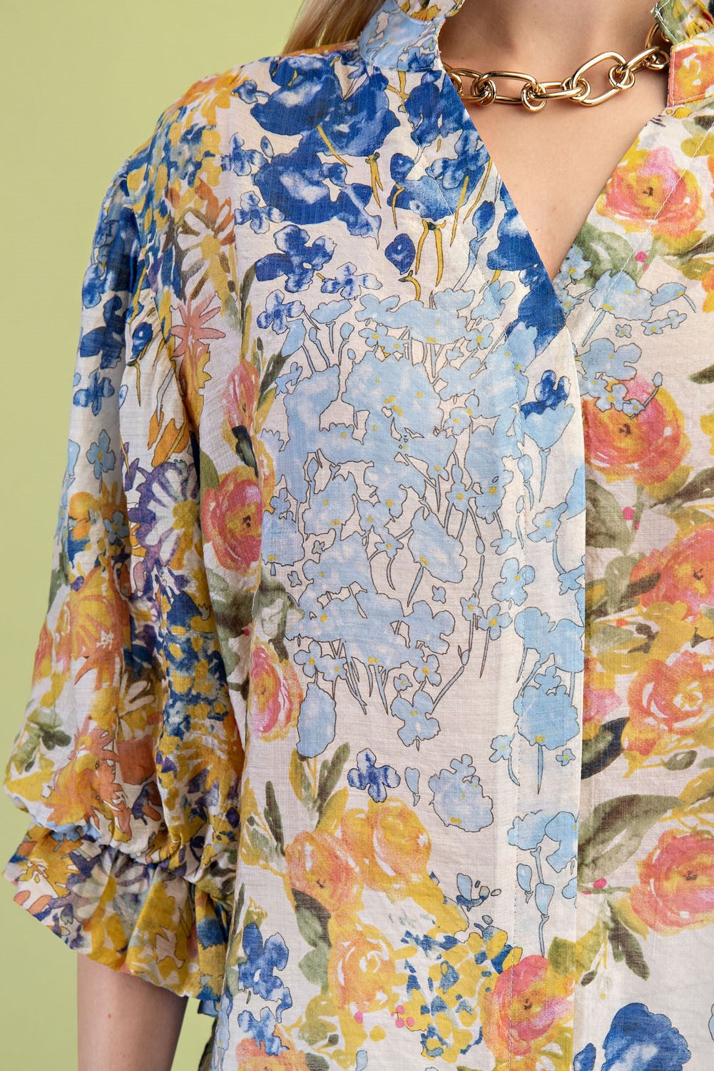 Beautiful Blooms Button Down Blouse