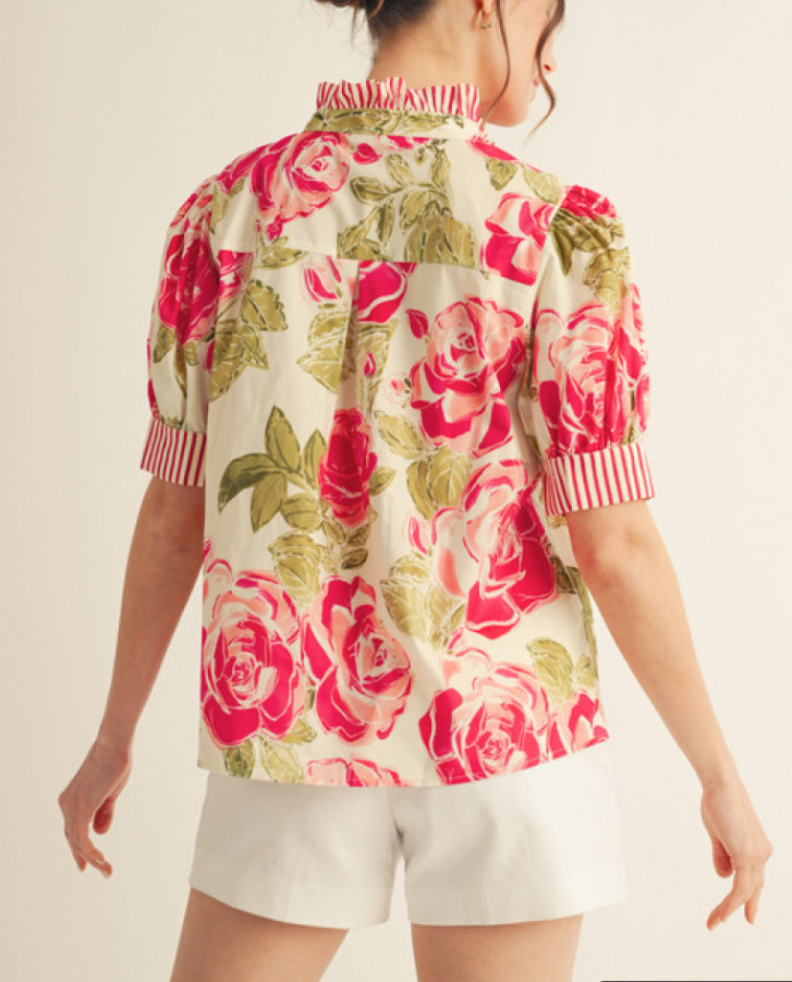 Stop & Smell the Roses Top