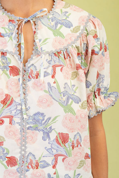 Softly Blooming Top