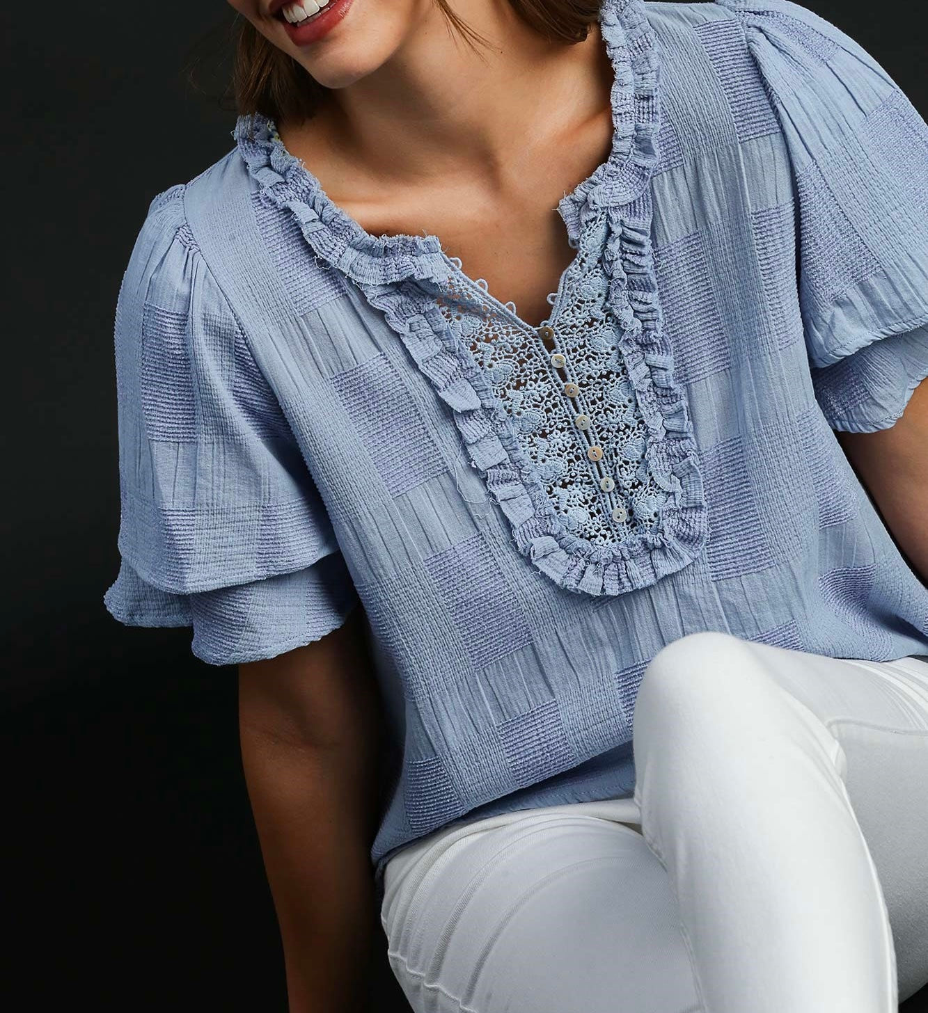 Pretty in Periwinkle Top