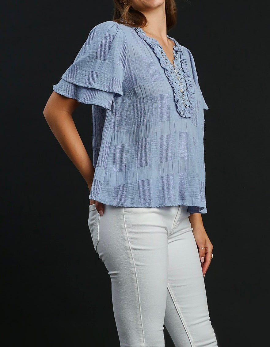 Pretty in Periwinkle Top