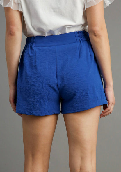 Sharp in Sapphire Shorts
