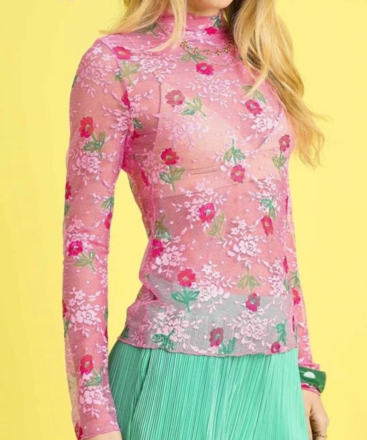 Bloom Mesh Lace Top