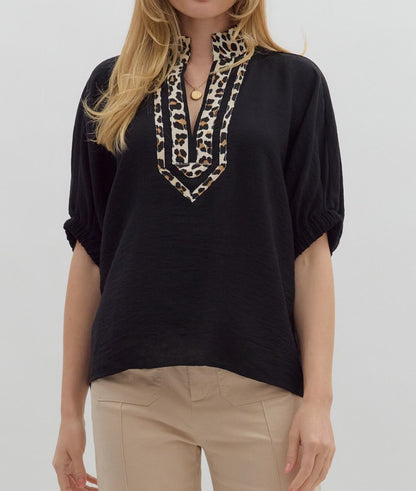 Bold Border Blouse