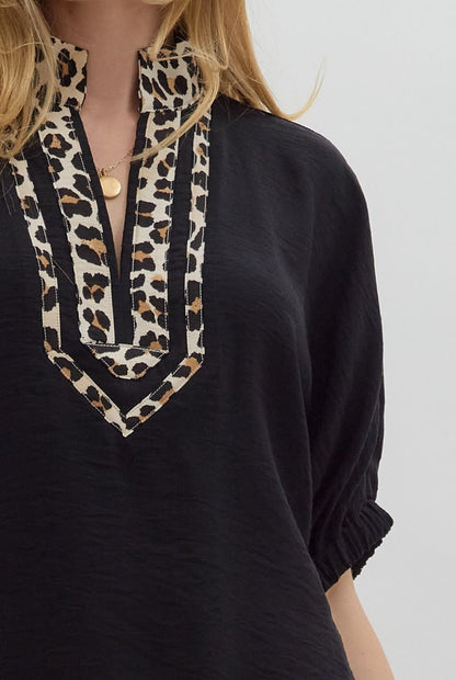 Bold Border Blouse