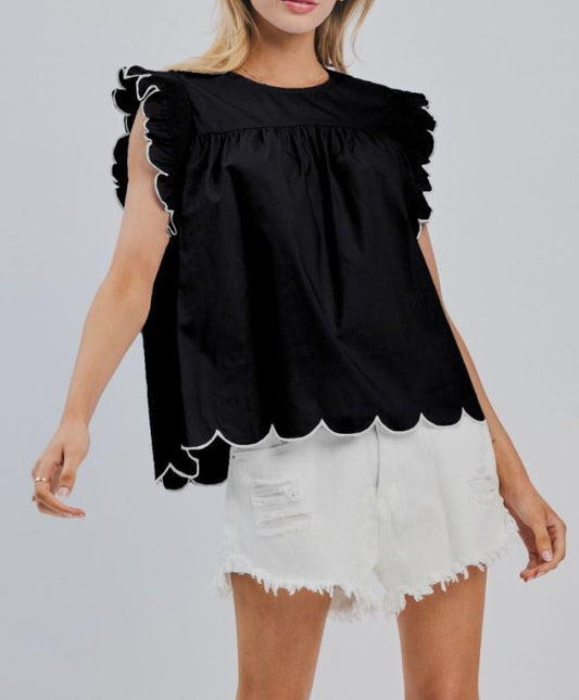 Piped & Pretty Top