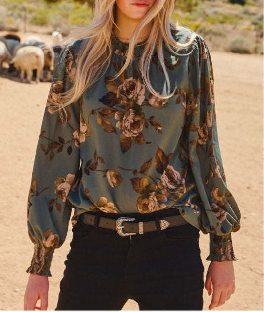 Sage Petal Poise Top