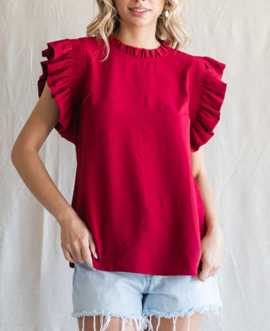 Ruffled Radiance Top