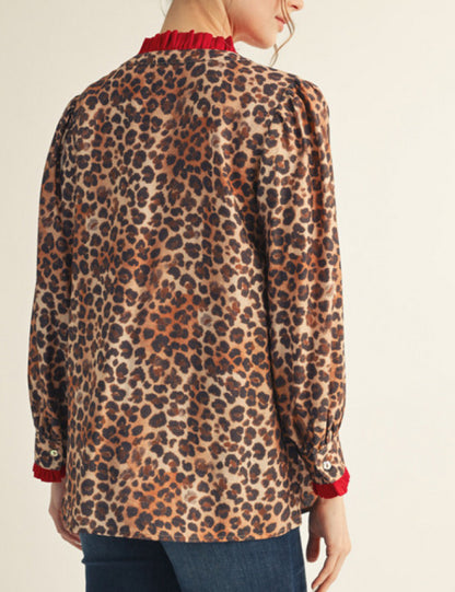 Spotted in Scarlet top