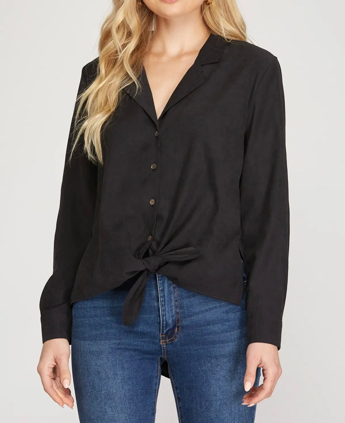 Simply Solid Tie Top