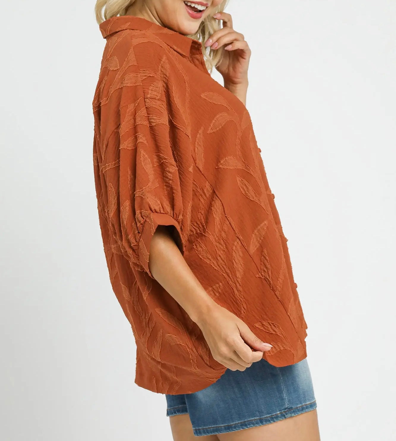 Terra Bloom Textured Top