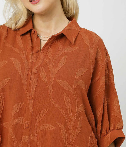 Terra Bloom Textured Top