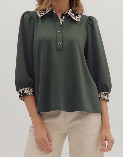 Evergreen Blossom Top
