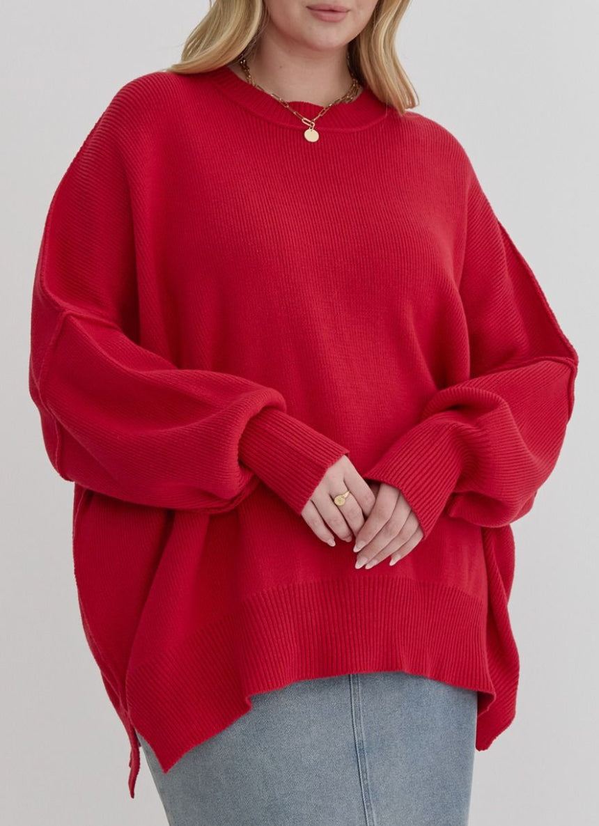 Radiant Red Sweater