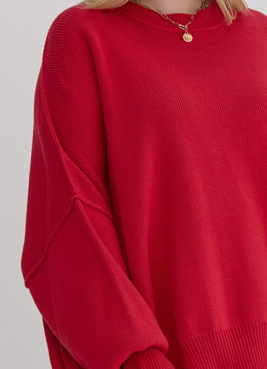 Radiant Red Sweater