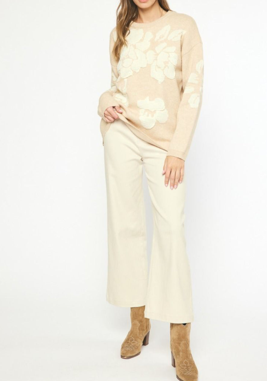 Vintage Pearl Petal Sweater