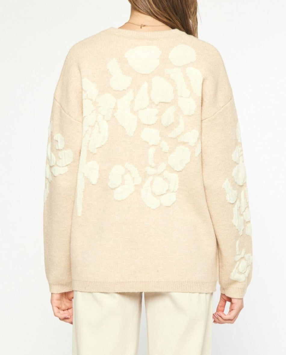 Vintage Pearl Petal Sweater