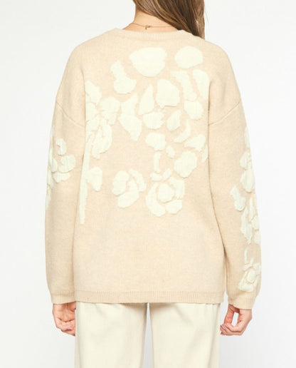 Vintage Pearl Petal Sweater