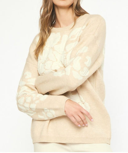 Vintage Pearl Petal Sweater