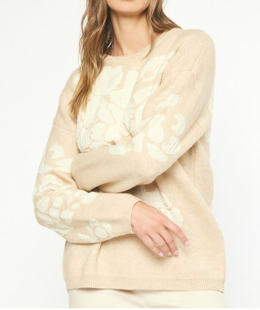 Vintage Pearl Petal Sweater