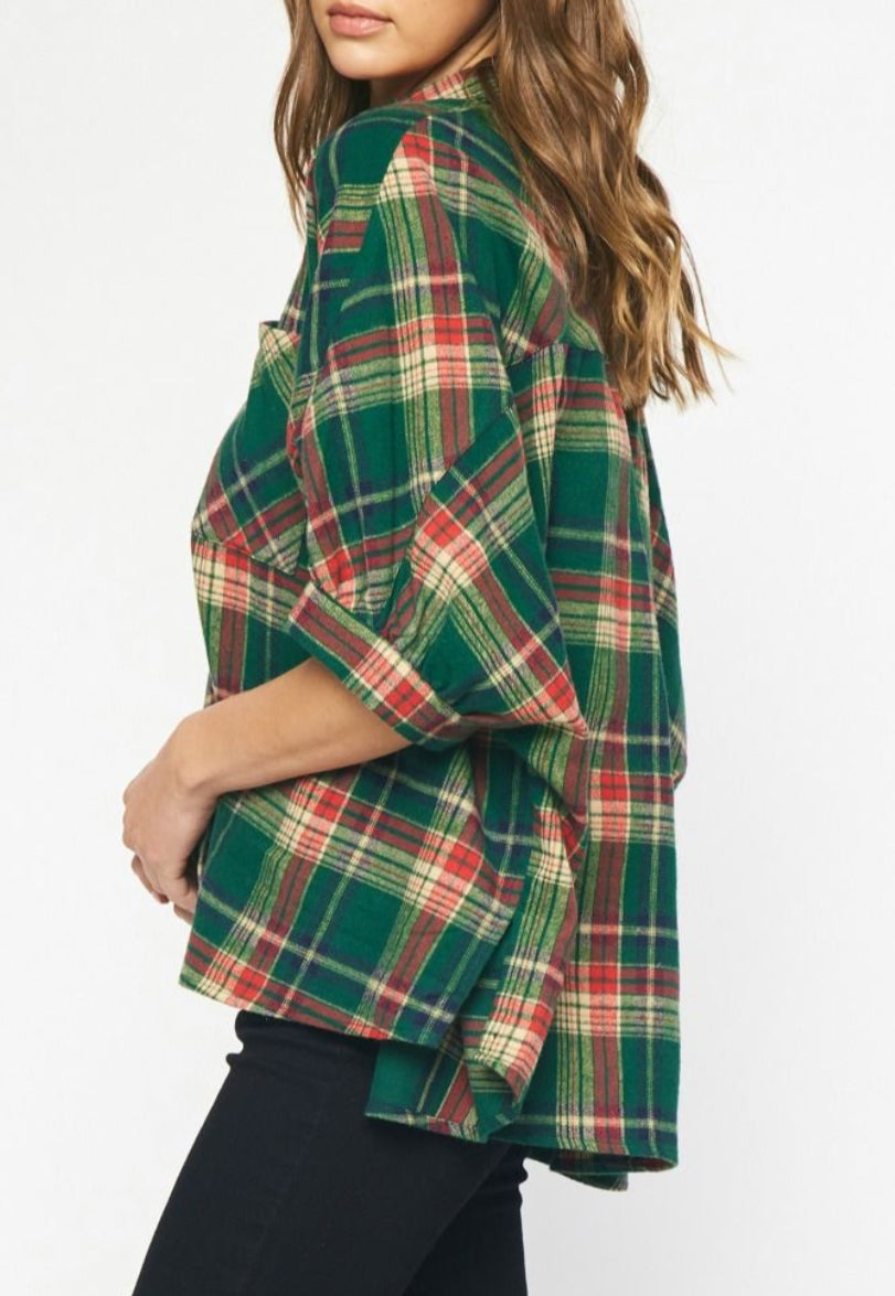 Woodsfield Plaid Button-Up
