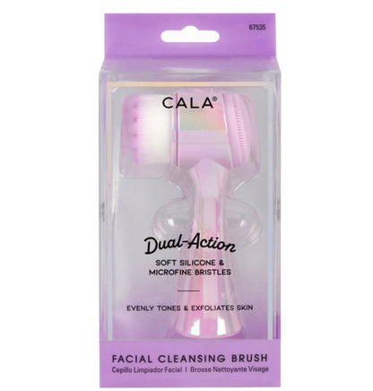 Iridescent Lavender Dual Action Facial Cleansing Brush