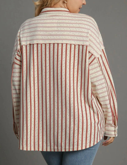 Heritage Striped Patchwork Top