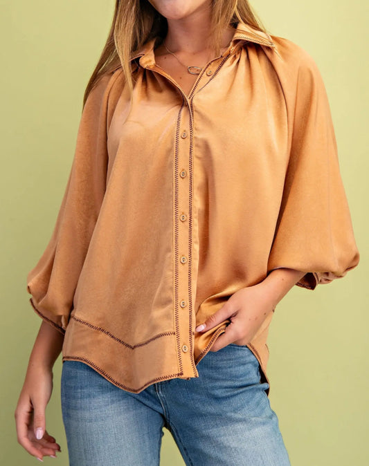 Savi Sculpted Satin Top