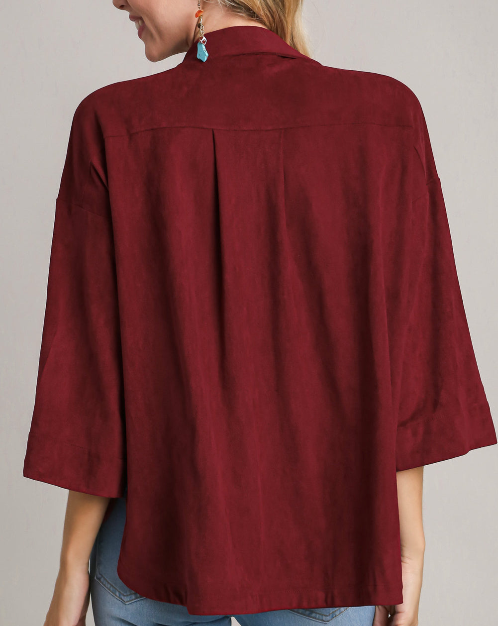 Cinderberry Sueded Top