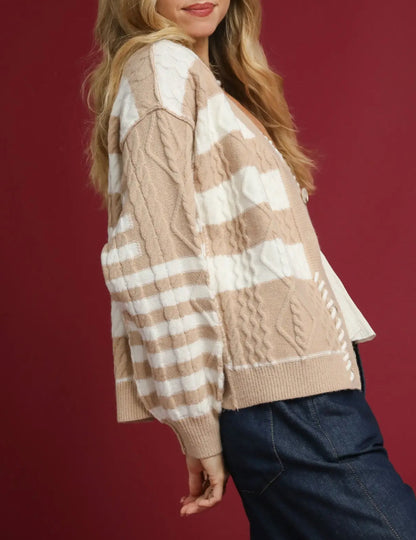 Studio Stripe Cardigan