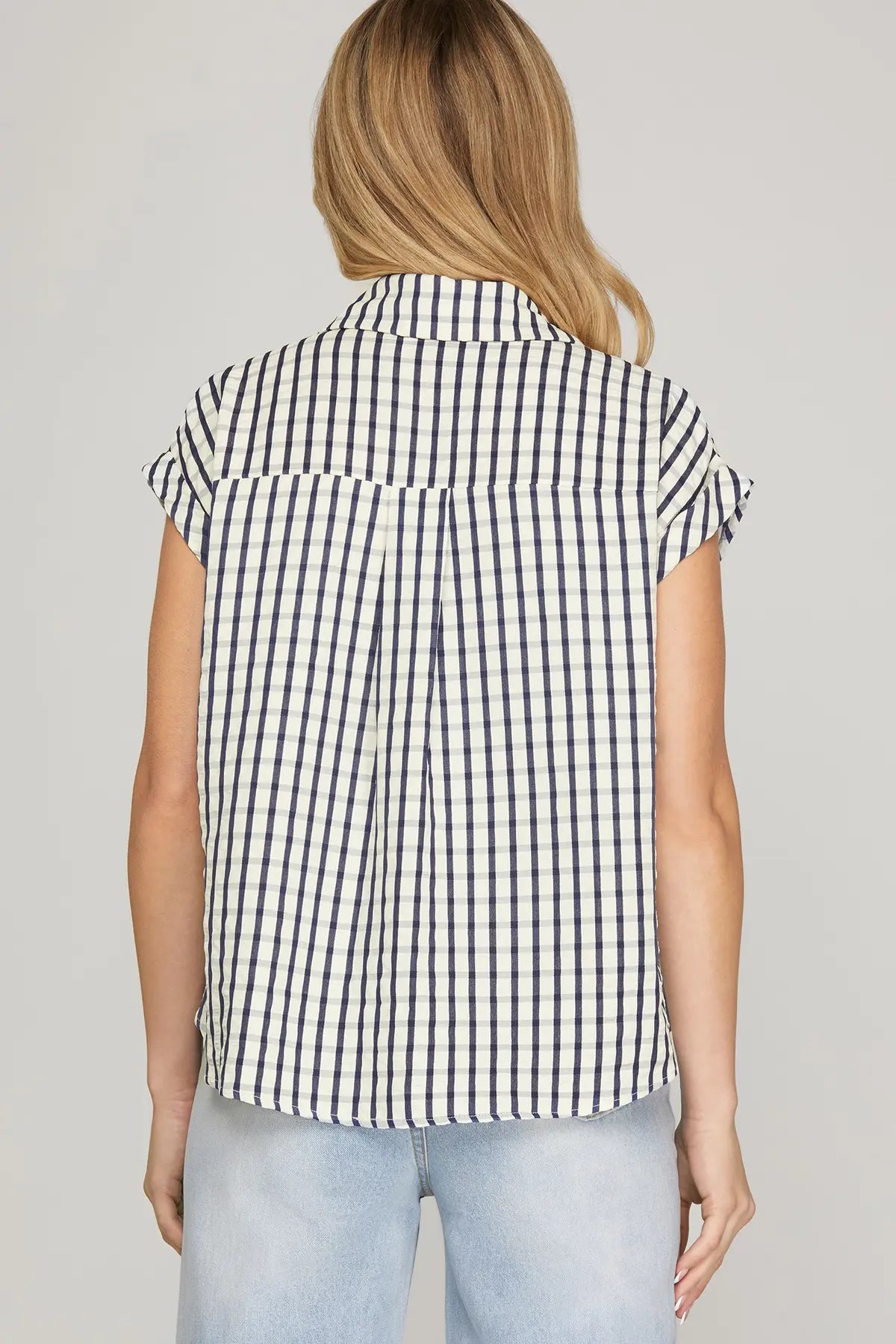 Front Porch Gingham Top